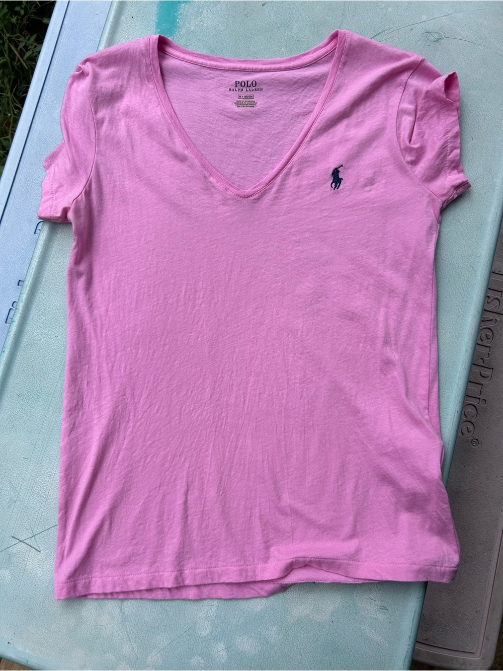 Polo by Ralph Lauren Pink V-Neck Short Sleeve shirt